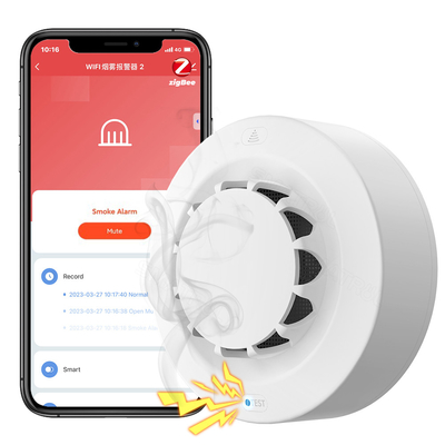 Zigbee Smart Smoke sensor Alarm Tuya90 dB Fire Alarm Home Security System Detector Fire