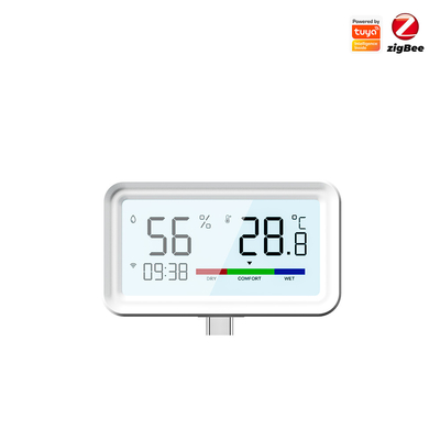 Tuya ZigBee Wireless Hygrometer and Thermometer Sensor – Remote Monitoring, App Control, Alexa & Google Home Compatible