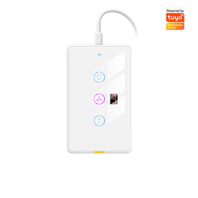 Buy Tuya WiFi Fan Light Switch Type C with Timer and Voice Control, Compatible with Alexa and Google Home for Smart Home Automation online manufacture