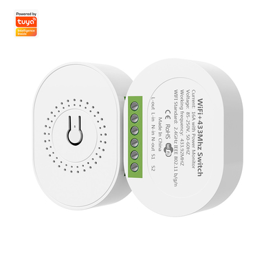 Buy SMATRUL 16A Smart Power Monitor Breaker Tuya WiFi & RF433 Wireless Switch Mini 2-Way ModuleTimer Work with Google Home & Alexa online manufacture