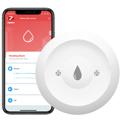 Good price Zigbee Water leakage sensor Linkage Alarm App Water Leak Detector Tuya Zigbee Water Immersion Sensor online