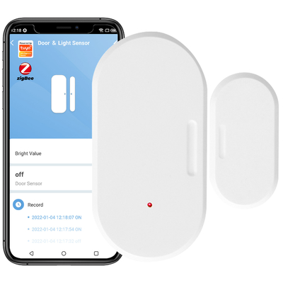 Good price Tuya Smart zigbee Door Sensor+Light Sensor Illuminance Brightness Detector Window Drawer Wireless Open/Closed 2 In 1 online