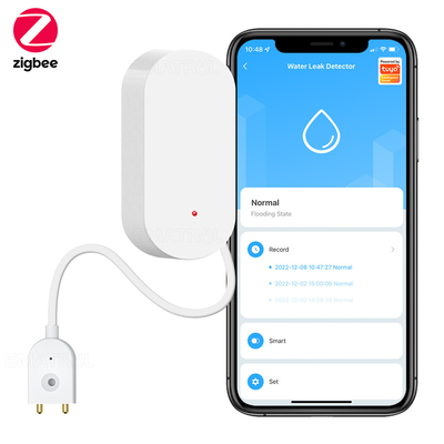 Good price Zigbee Water Leak Sensor Smart Home Notification Alerts Water Flood Leak Alarm Home SecurityTuya Flooding Detector online