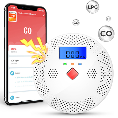 Good price Tuya Wifi Carbon Monoxide Detector Smart Air Quality Monitor CO Sound Light Alarm Detector LCD Digital Display Home Air Quality Tester online