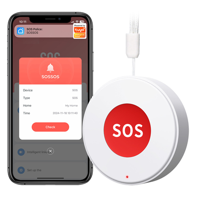 Good price Tuya WIFI Smart SOS Call Button Wireless Caregiver Pager Smart Call System Nurse Calling Elder Alert Patient Help System Smart Life online