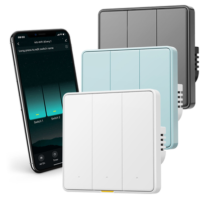 Good price Tuya WiFi RF433 Smart Wall Switch, 110-250V, No Neutral Wire Required, Voice Control with Alexa, Google Home, Tmall Genie, and App Timing Features online